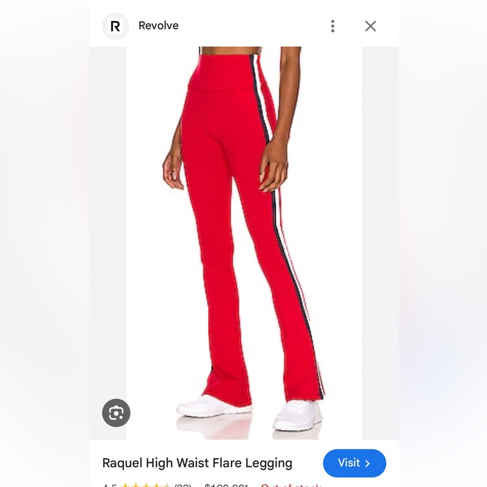 Red yoga pants from splits59